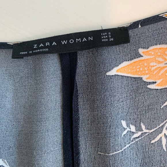 Zara flutter sleeve wrap dress - Picture 3 of 4